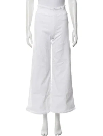 Pre-owned Frame Wide Leg Pants In White