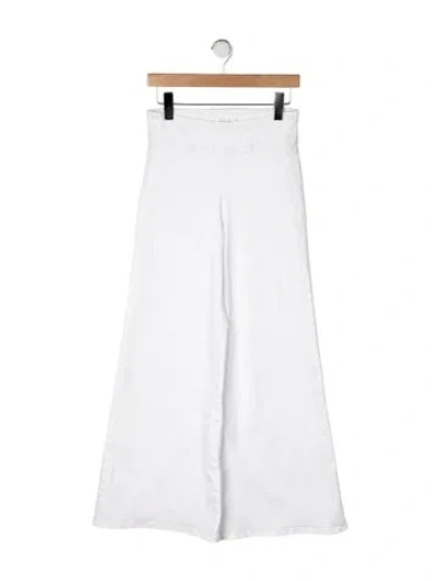 Pre-owned Frame Wide Leg Pants In White