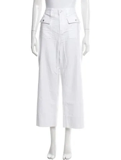 Pre-owned Frame Wide Leg Pants In White
