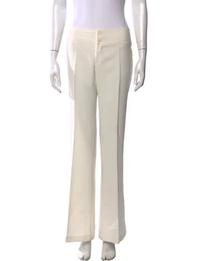 Pre-owned Frame Wide Leg Pants In White