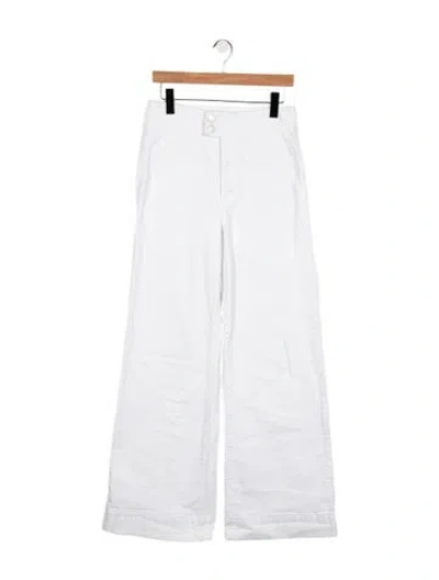Pre-owned Frame Wide Leg Pants In White