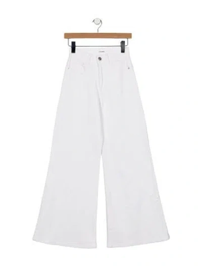 Pre-owned Frame Wide Leg Pants In White