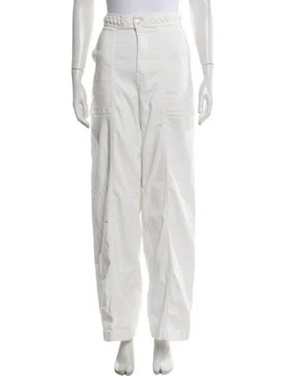 Pre-owned Frame Wide Leg Pants In White