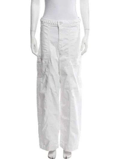 Pre-owned Frame Wide Leg Pants In White