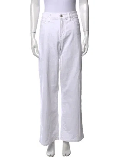 Pre-owned Frame Wide Leg Pants In White