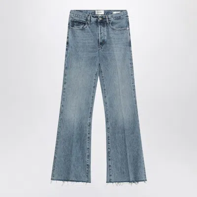 FRAME FRAME WIDE LEG THE LAX JEANS WITH WASHED EFFECT