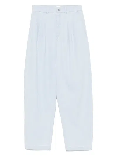 Frame Wide-leg Trousers In Blue