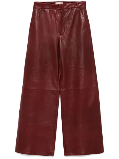 Frame Hose Mit Weitem Bein In Red
