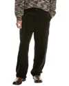 Frame Denim Wide Whale Corduroy Cargo Pant In Black