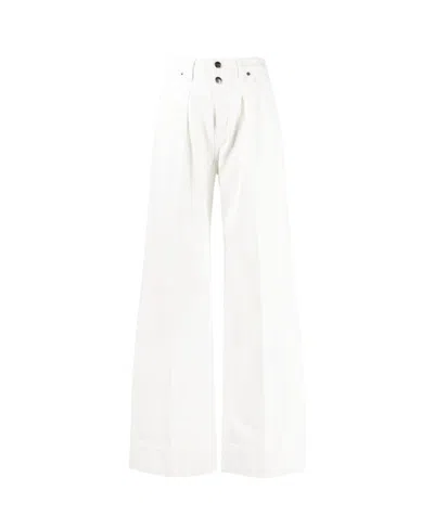 Frame Wide-leg Jeans In White