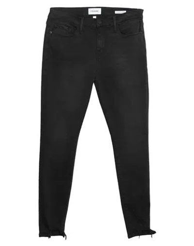 Frame Woman Jeans Black Size 31 Cotton, Modal, Polyester, Elastane