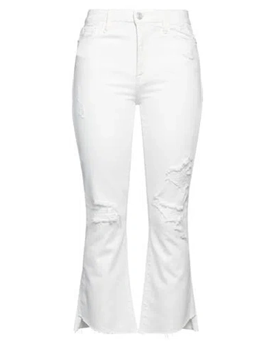 Frame Woman Jeans White Size 27 Cotton, Pre-consumer Recycled Cotton, Elastane