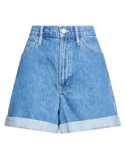 Frame Woman Denim Shorts Blue Size 24 Cotton