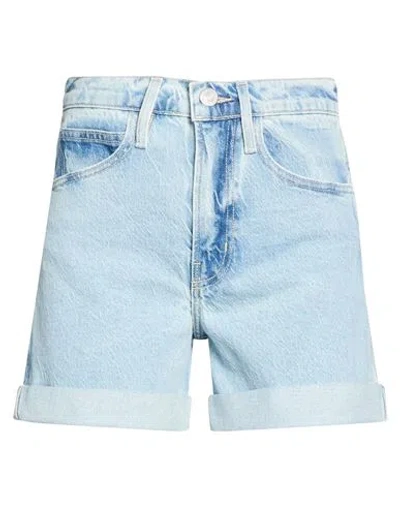 Frame Woman Denim Shorts Blue Size 24 Cotton, Lyocell, Elastane