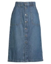 Frame Woman Denim Skirt Blue Size 32 Re-used Cotton, Recycled Cotton In Blue