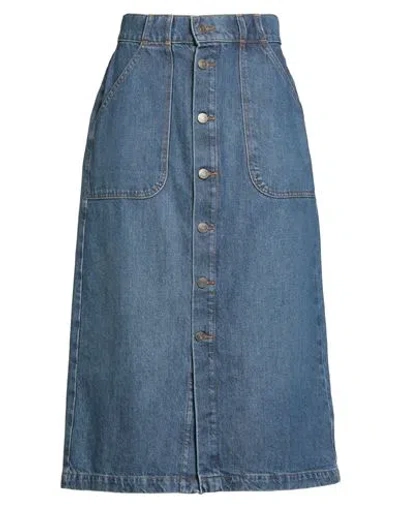 Frame Woman Denim Skirt Blue Size 32 Re-used Cotton, Recycled Cotton