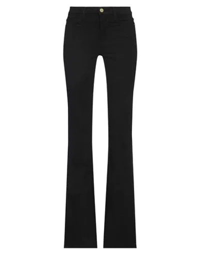 Frame Woman Jeans Black Size 24 Cotton, Polyester, Elastane