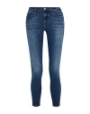 Frame Woman Jeans Blue Size 26 Cotton, Modal, Elasterell-p, Elastane In Blue