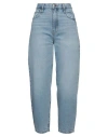 Frame Woman Jeans Blue Size 24 Cotton, Recycled Cotton In Blue