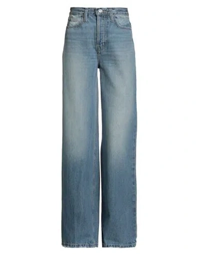 Frame Woman Jeans Blue Size 24 Recycled Cotton, Post-consumer Recycled Cotton