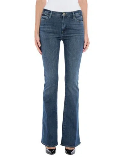 Frame Woman Jeans Blue Size 28 Cotton, Polyester, Elastane