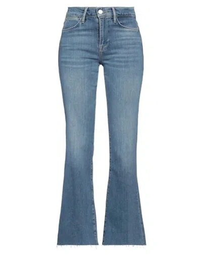 FRAME FRAME WOMAN JEANS BLUE SIZE 25 COTTON, RAYON, ELASTERELL-P, ELASTANE