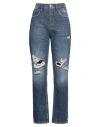 Frame Woman Jeans Blue Size 30 Cotton, Re-used Cotton In Blue