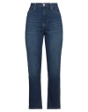 Frame Woman Jeans Blue Size 25 Lyocell, Cotton, Recycled Cotton, Elasterell-p, Elastane In Blue