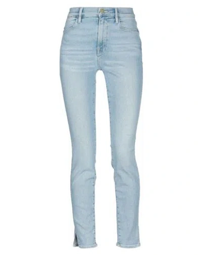 Frame Woman Jeans Blue Size 26 Cotton, Polyester, Elastane