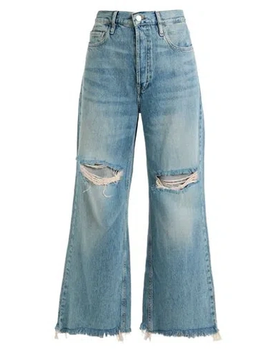 Frame Woman Jeans Blue Size 26 Cotton, Recycled Cotton