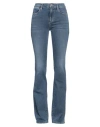 Frame Woman Jeans Blue Size 26 Cotton, Recycled Cotton, Recycled Polyester, Elastane In Blue