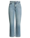 Frame Woman Jeans Blue Size 26 Recycled Cotton In Blue