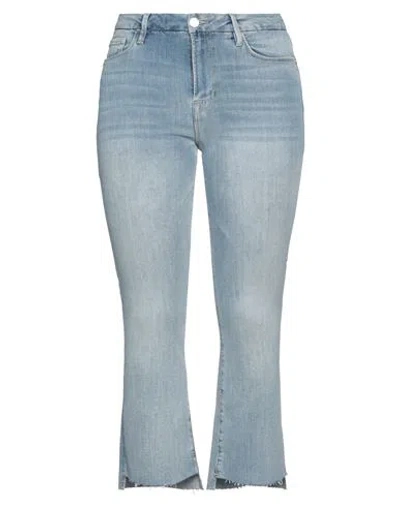 Frame Woman Jeans Blue Size 27 Cotton, Elastane