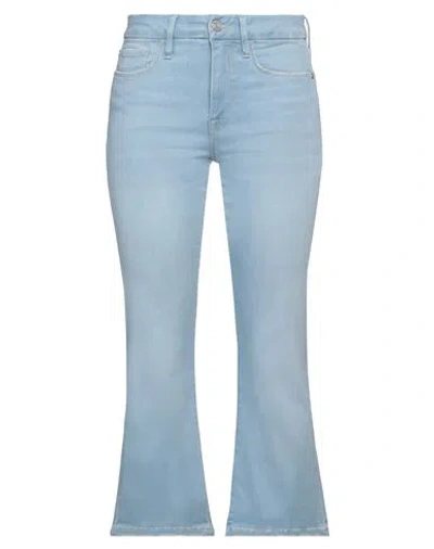 Frame Woman Jeans Blue Size 24 Cotton, Lyocell, Polyester, Elastane