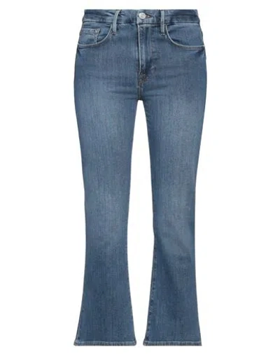 Frame Woman Jeans Blue Size 27 Cotton, Rayon, Elasterell-p, Elastane