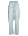 Frame Woman Jeans Blue Size 27 Cotton, Recycled Cotton In Blue