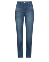 Frame Woman Jeans Blue Size 26 Lyocell, Recycled Cotton, Cotton, Elastane In Blue