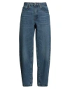 Frame Woman Jeans Blue Size 27 Recycled Cotton, Post-consumer Recycled Cotton In Blue