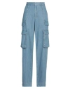 Frame Woman Denim Pants Blue Size 30 Cotton In Blue