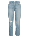 Frame Woman Jeans Blue Size 28 Cotton, Lyocell, Elastane In Blue