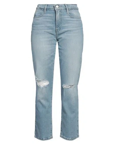 Frame Woman Jeans Blue Size 28 Cotton, Lyocell, Elastane