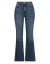 Frame Woman Jeans Blue Size 28 Cotton, Rayon, Elastane In Blue