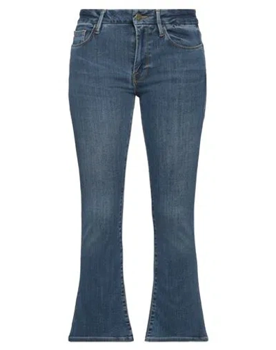 Frame Woman Jeans Blue Size 26 Cotton, Lyocell, Polyester, Elastane