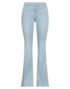 Frame Woman Jeans Blue Size 29 Cotton, Post-consumer Recycled Cotton, Lyocell, Elasterell-p, Elastan In Blue