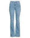 Frame Woman Jeans Blue Size 29 Cotton, Rayon, Elasterell-p, Elastane