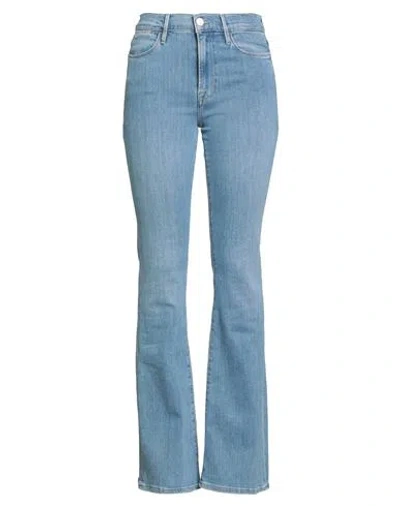 Frame Woman Jeans Blue Size 29 Cotton, Rayon, Elasterell-p, Elastane