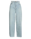 Frame Woman Jeans Blue Size 29 Recycled Cotton, Post-consumer Recycled Cotton In Blue