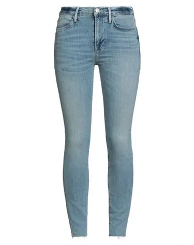 Frame Woman Jeans Blue Size 30 Cotton, Modal, Polyester, Elastane