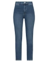 Frame Woman Jeans Blue Size 30 Cotton, Recycled Cotton, Recycled Polyester, Elastane In Blue