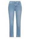 Frame Woman Jeans Blue Size 30 Lyocell, Cotton, Recycled Cotton, Elasterell-p, Elastane In Blue